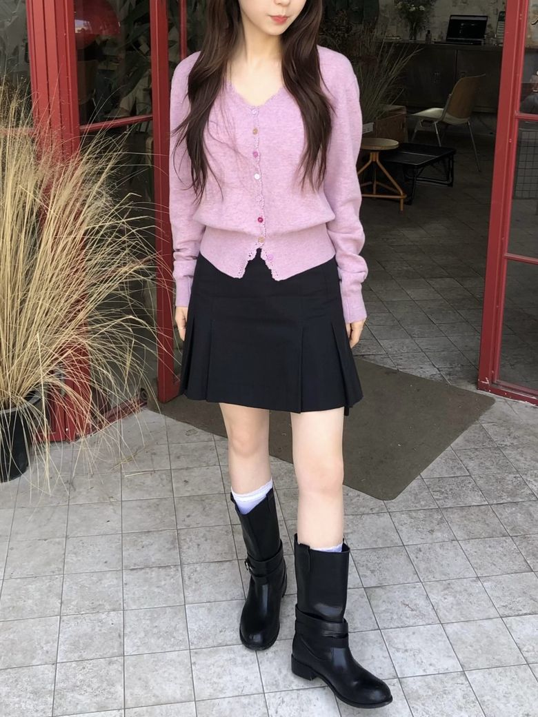 VELO pleats mini skirt_3colors