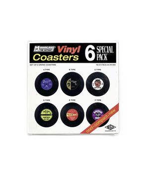 VINYL RECORD COASTERS(MG2EFMAB73A)