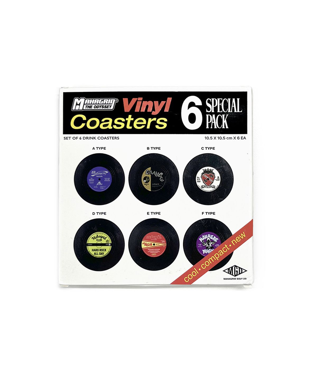 마하그리드(MAHAGRID) VINYL RECORD COASTERS(MG2EFMAB73A)