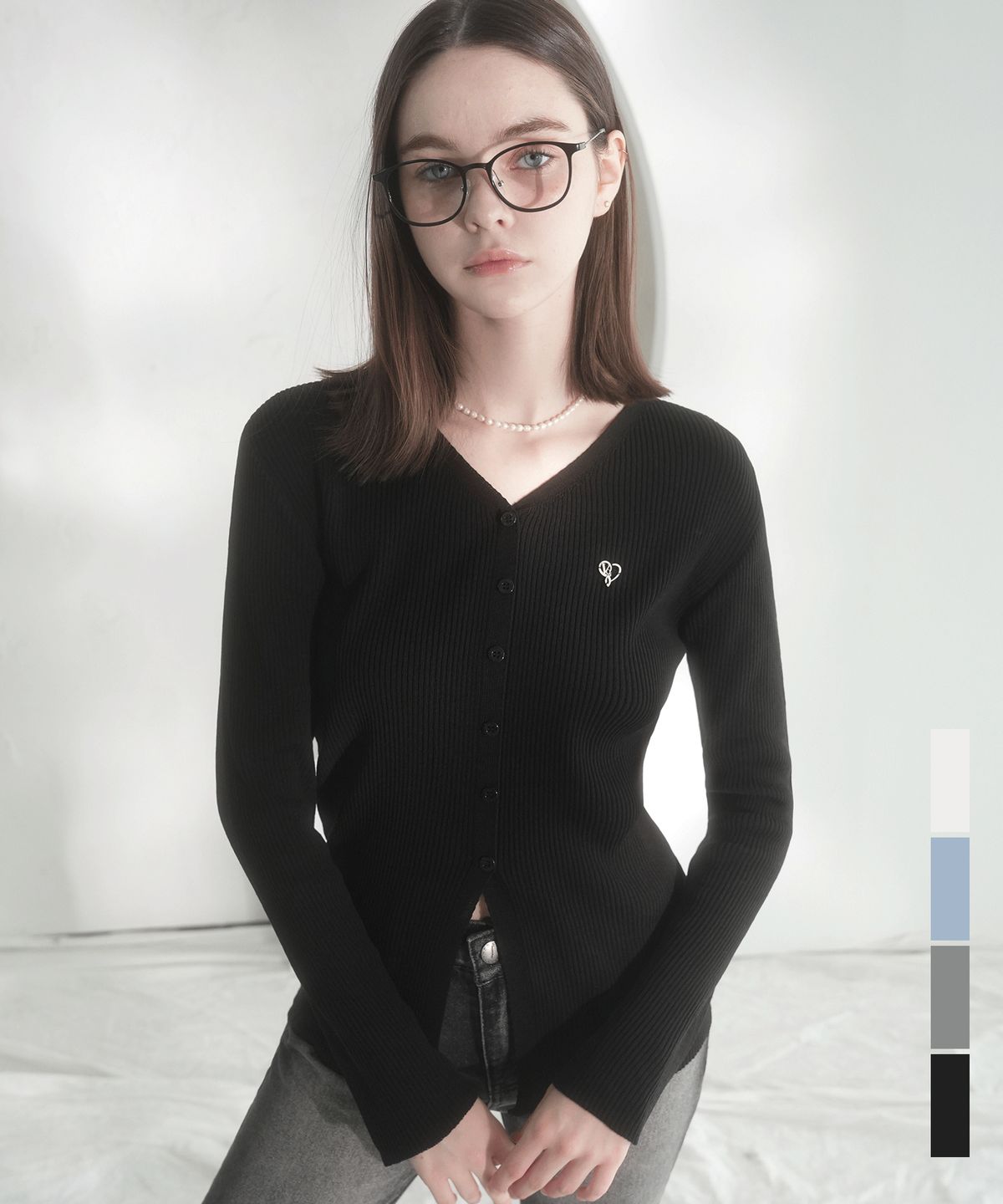 비바셔스(VIVACIOUS) Ormal V-neck Cardigan - 4COL