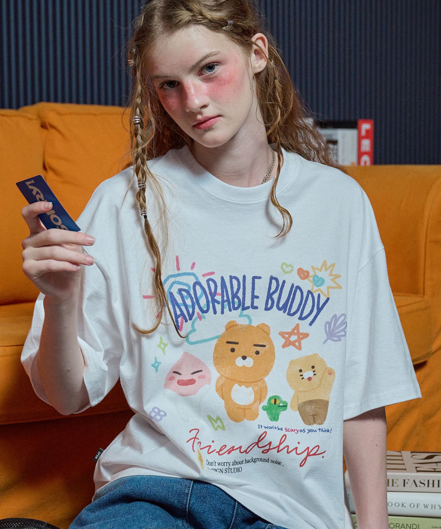 【CPGN X KAKAO FRIENDS】HAPPY FREINDS Short Sleeve Tee MUSINSA | CPGN STUDIO [CPGN x Kakao Friends] HAPPY FRIENDS
