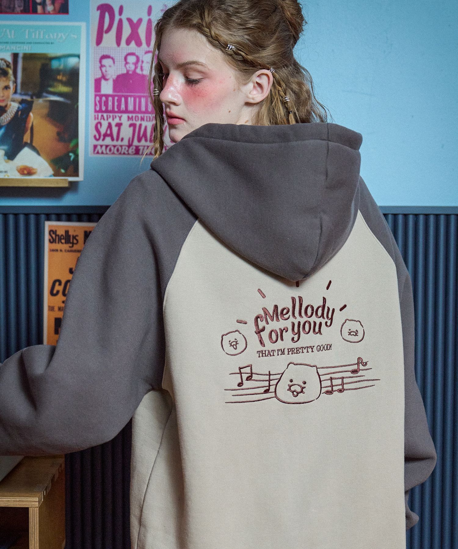 ◆CPGN STUDIO X KAKAO FRENDS Raglun Hood ZipUp◆ MUSINSA | CPGN STUDIO [CPGN x Kakao Friends] Melody Folyou