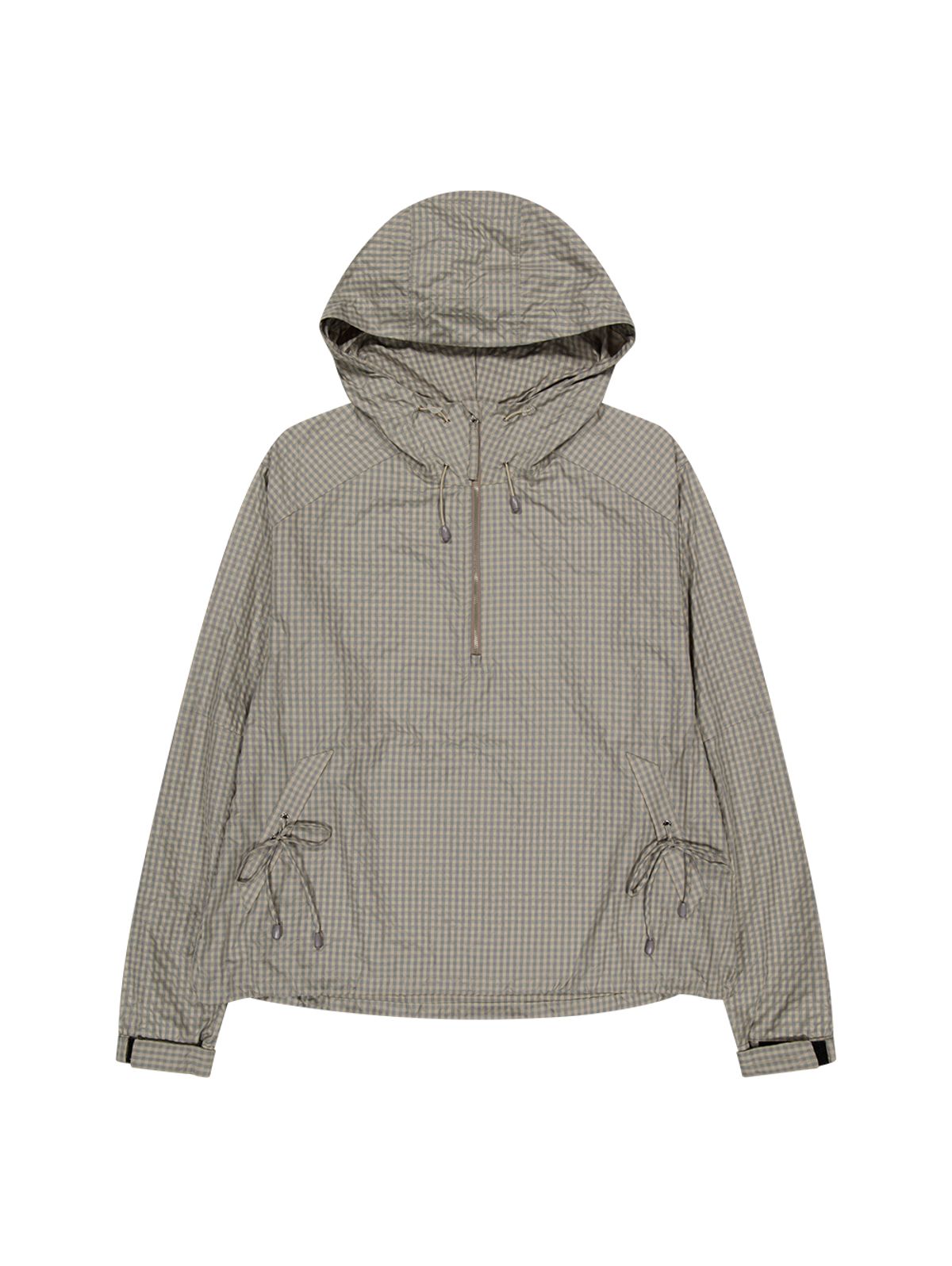 뚜오미오(TUOMIO) CHECK LIGHT ANORAK [BEIGE]