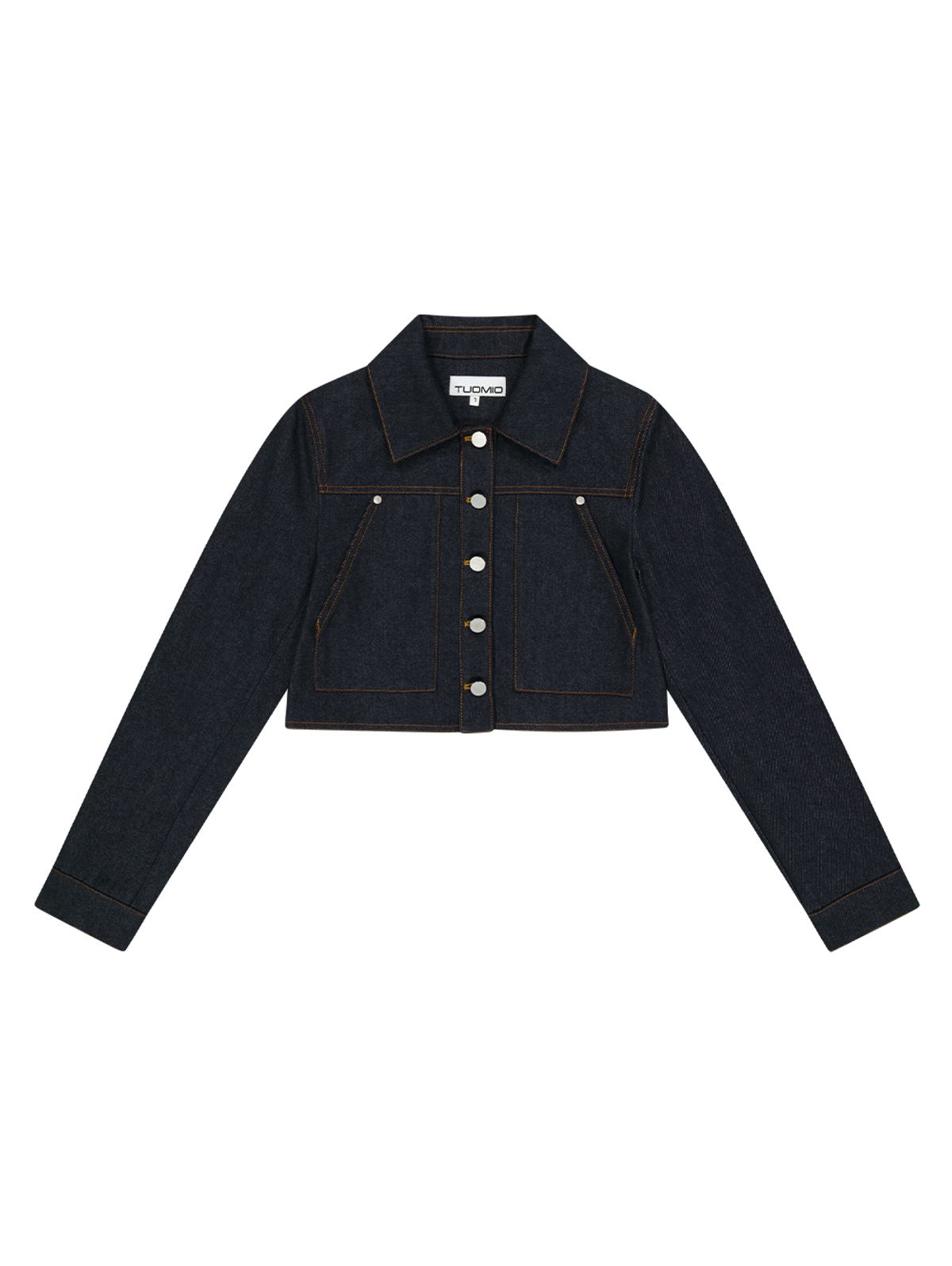 뚜오미오(TUOMIO) POCKET DETAIL TRUCKER [INDIGO]