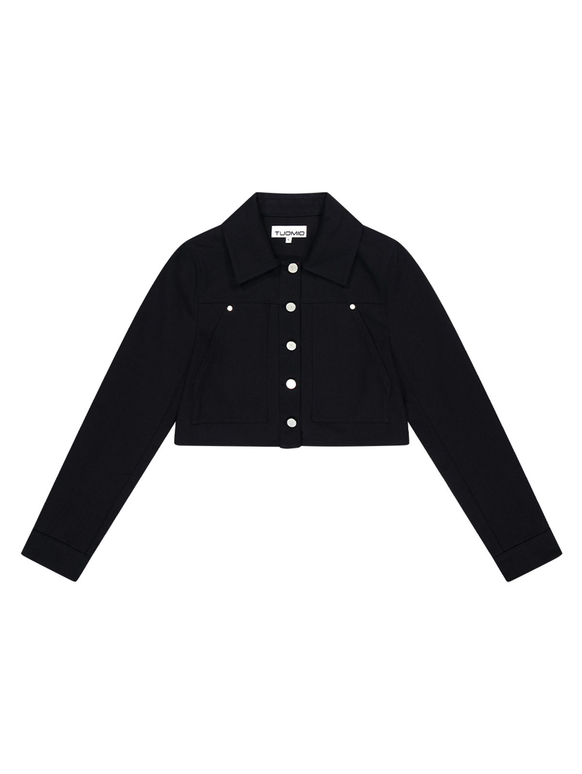 뚜오미오(TUOMIO) POCKET DETAIL TRUCKER [BLACK]