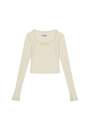 POINTELLE LONG SLEEVES [IVORY]
