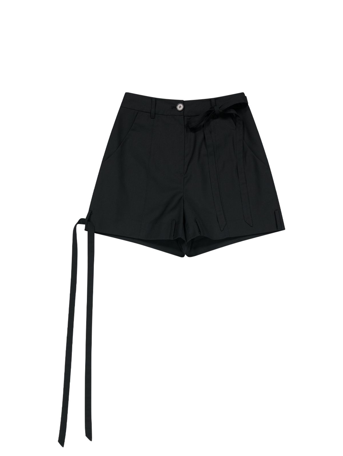 뚜오미오(TUOMIO) STRAPPY SHORTS [BLACK]