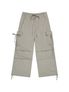 STRAP WIDE PARACHUTE PANTS [BEIGE]