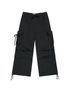 STRAP WIDE PARACHUTE PANTS [BLACK]