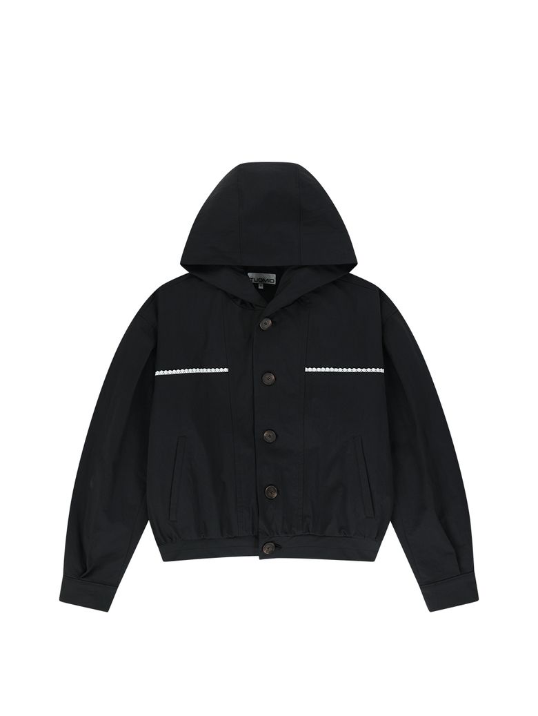 VOLUME LACE JACKET [BLACK]