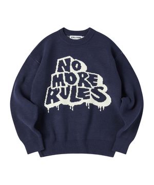 노모어 라운드 니트[네이비]