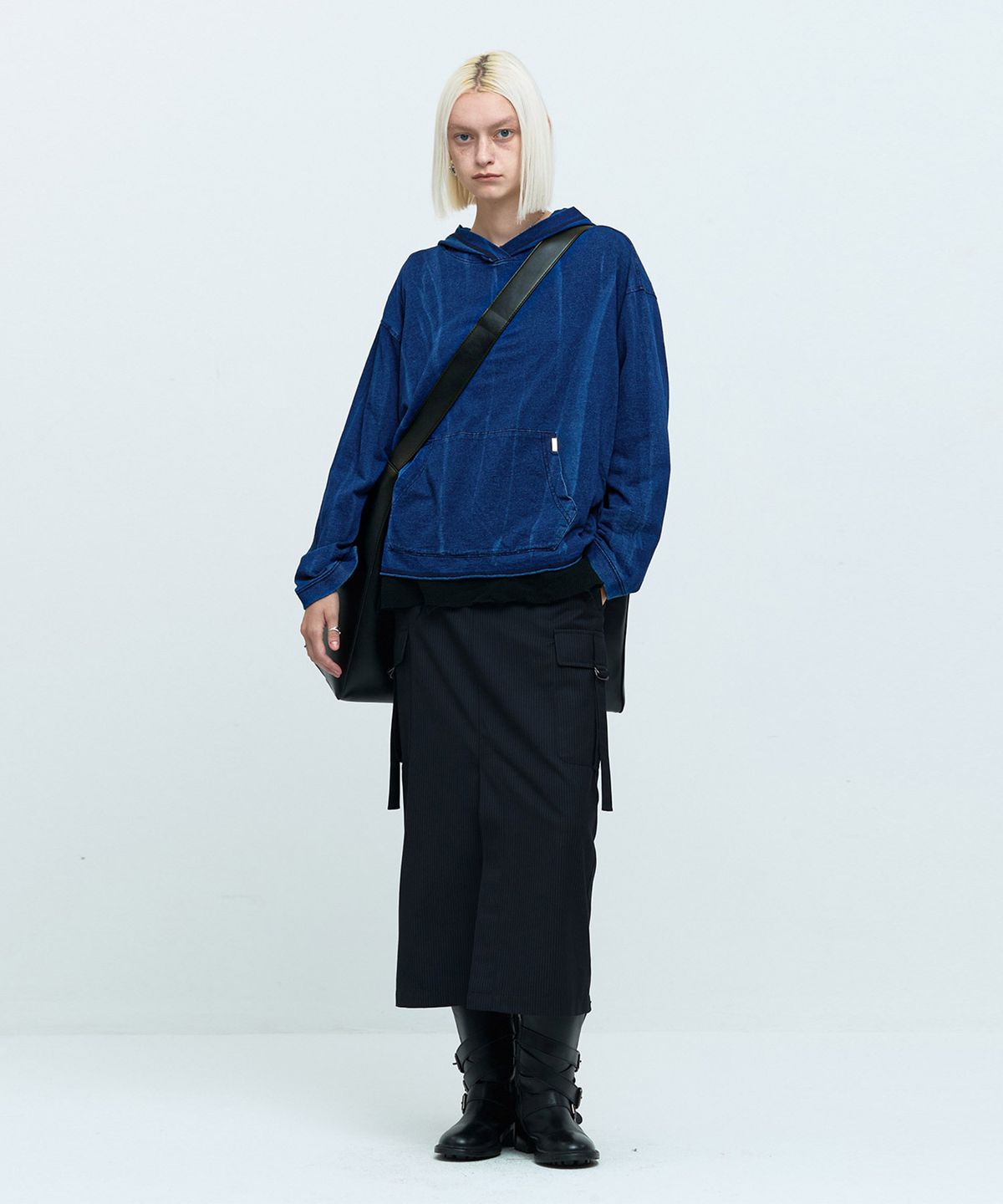메아(MEA) CARGO LONG SKIRT [BLACK]