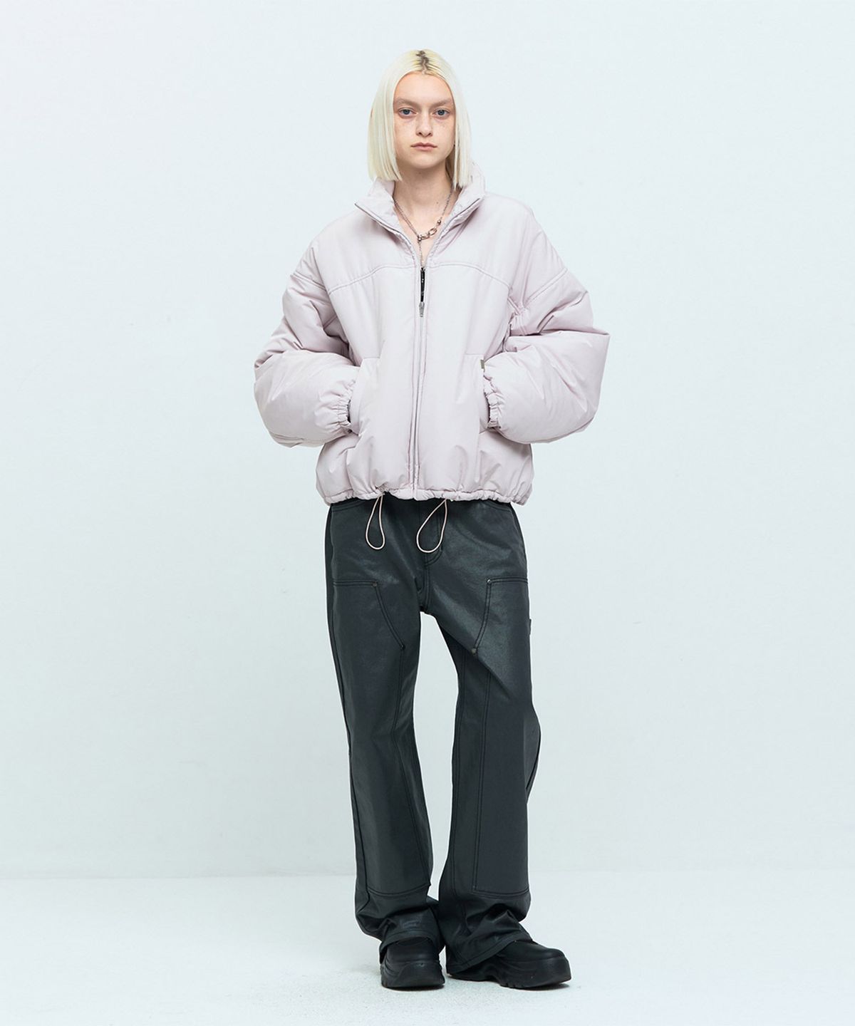메아(MEA) PADDED BOMBER JACKET [PINK]