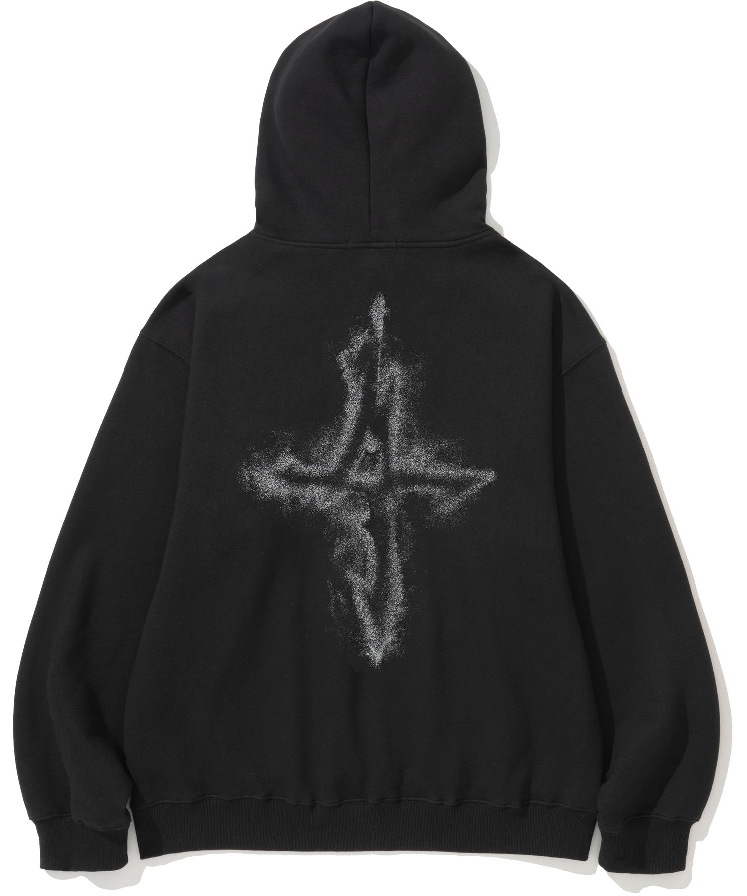 MUSINSA公式 | NOT4NERD Dust 4 Symbol Pullover Hood - Black