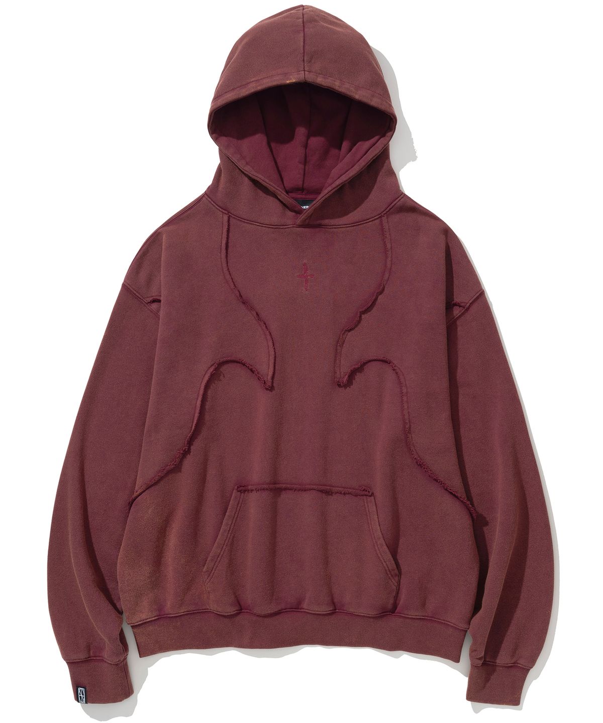 낫포너드(NOT4NERD) 4 Symbol Salt Washing Incision Hood - Wine