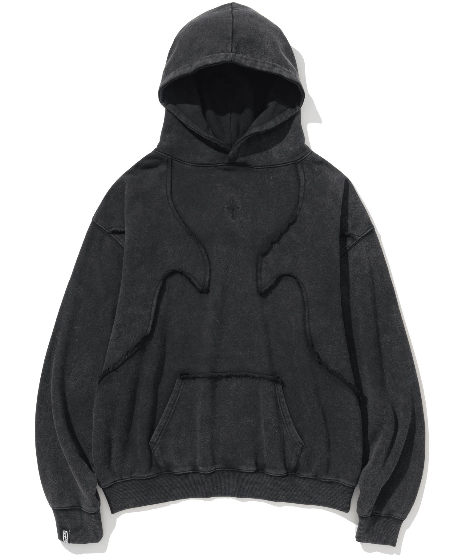パーカー・フーディ NOT4NERD 4 Symbol Salt Washing Incision Hood Wine HDJKT100W MUSINSA | NOT4NERD 4 Symbol Salt Washing Incision Hood - Black