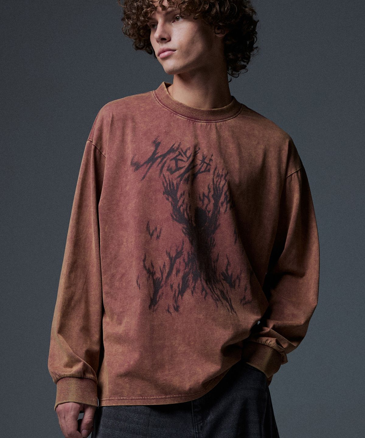 낫포너드(NOT4NERD) Burn In Hell Long Sleeve - Red