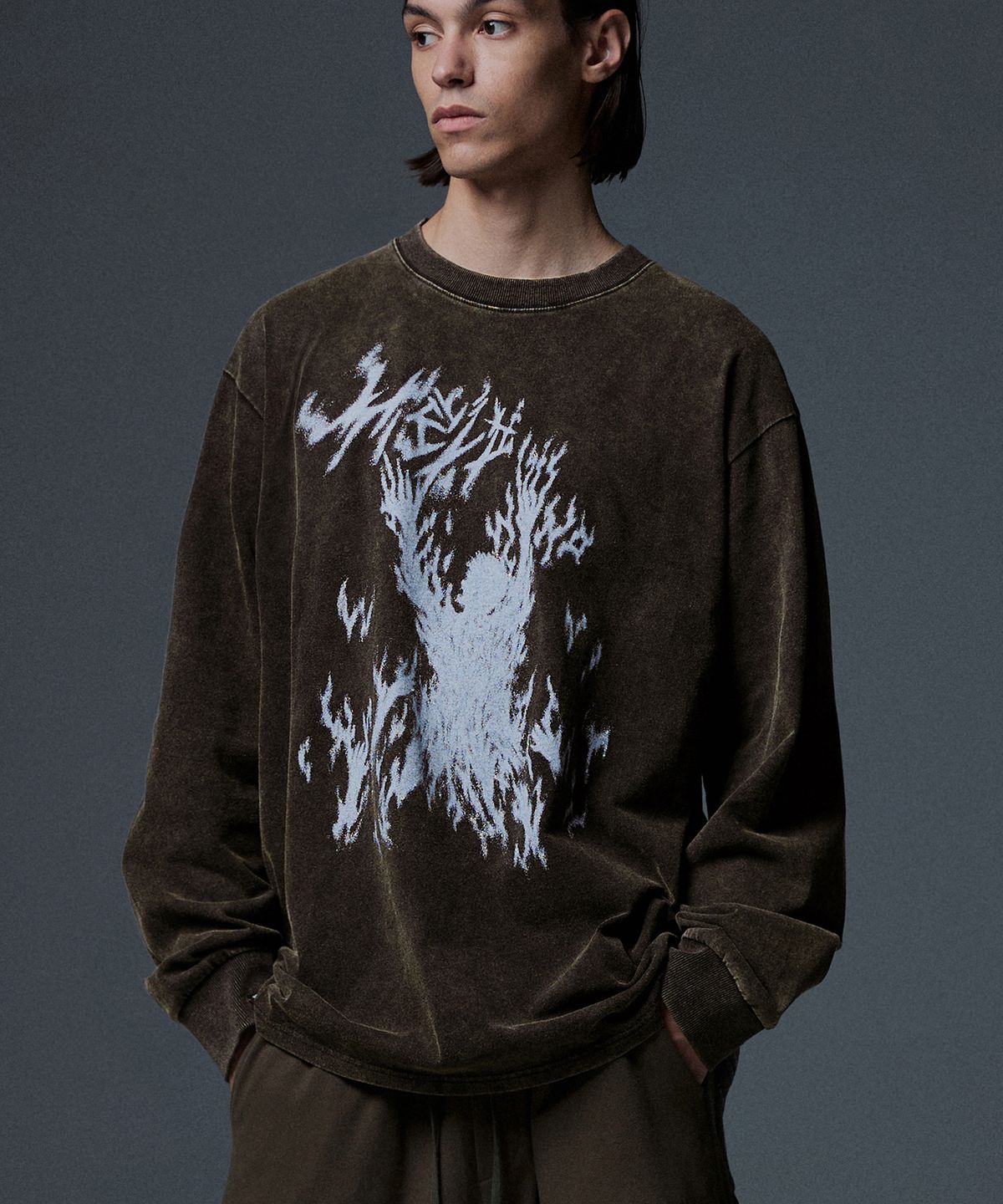 낫포너드(NOT4NERD) Burn In Hell Long Sleeve - Black