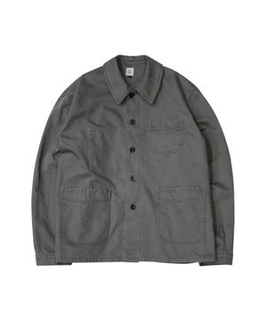 첼시 프렌치 워크 자켓 코튼 차콜 그레이