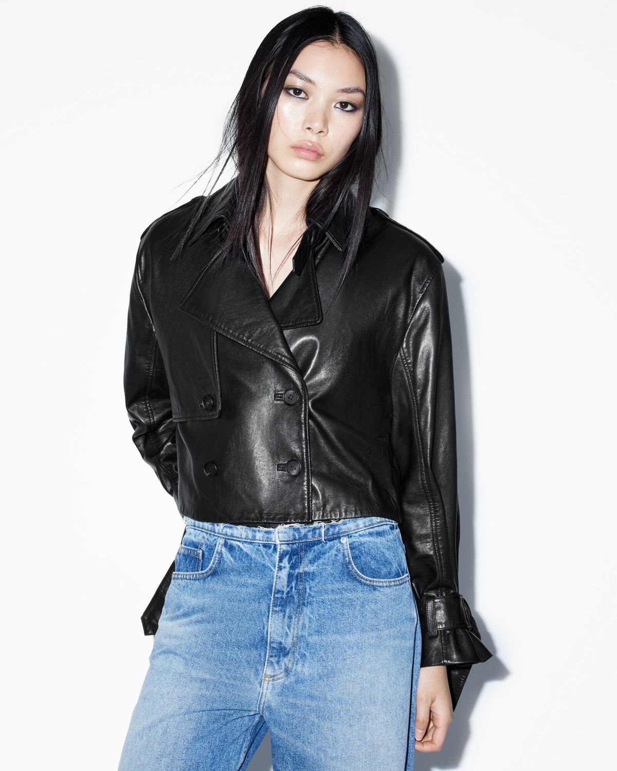올세인츠(ALLSAINTS) 헨드리 크롭 트렌치 W113LB-5