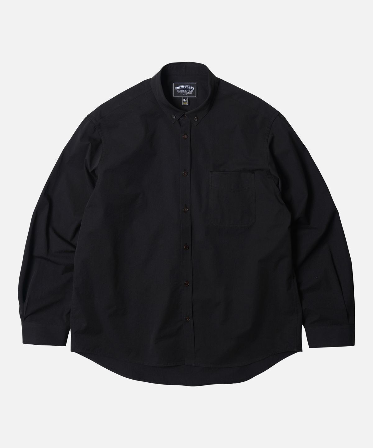 프리즘웍스(FRIZMWORKS) HIGH COUNT FRENCH SHIRT _ BLACK