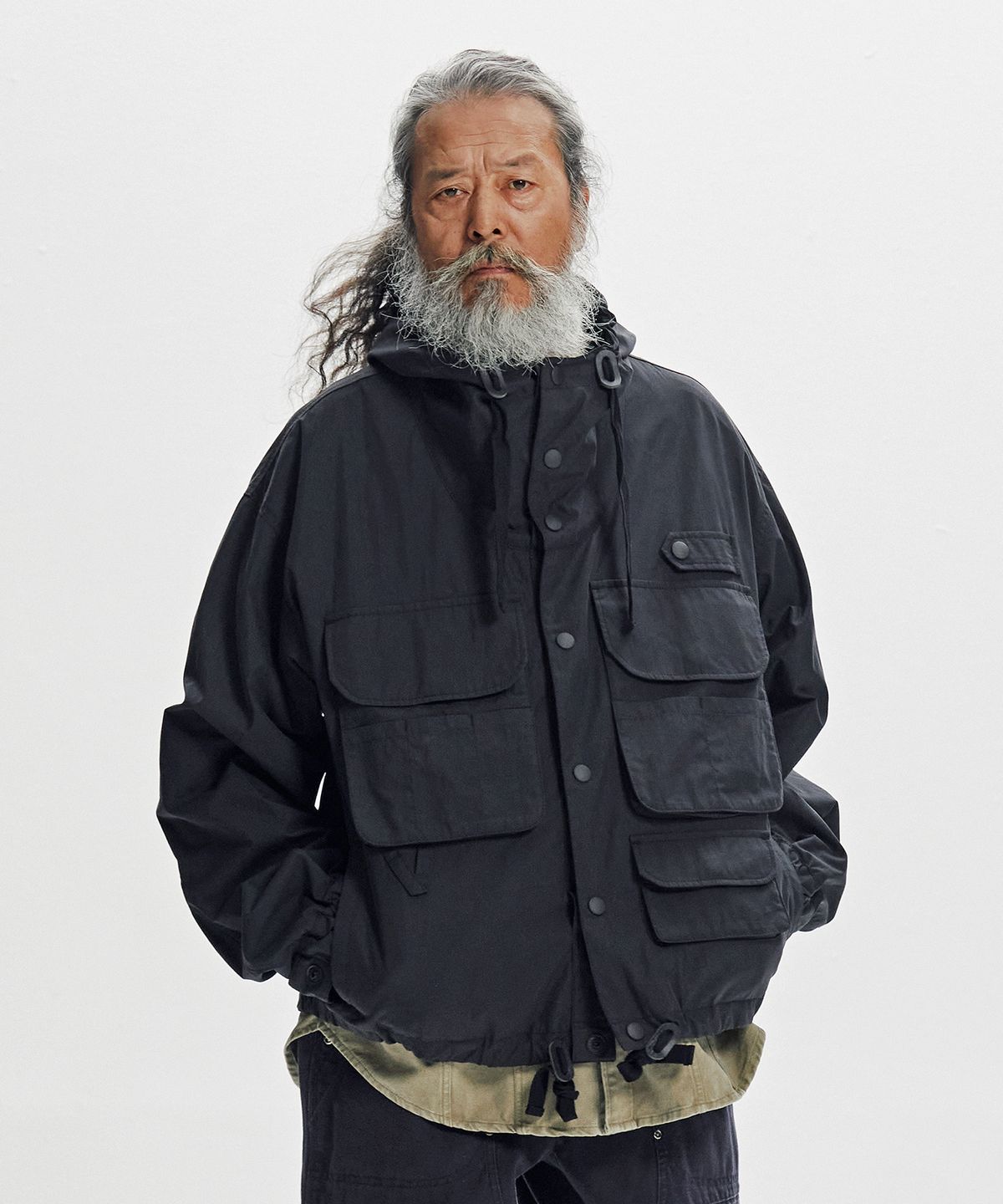 프리즘웍스(FRIZMWORKS) WADING HOODED PARKA _ BLACK