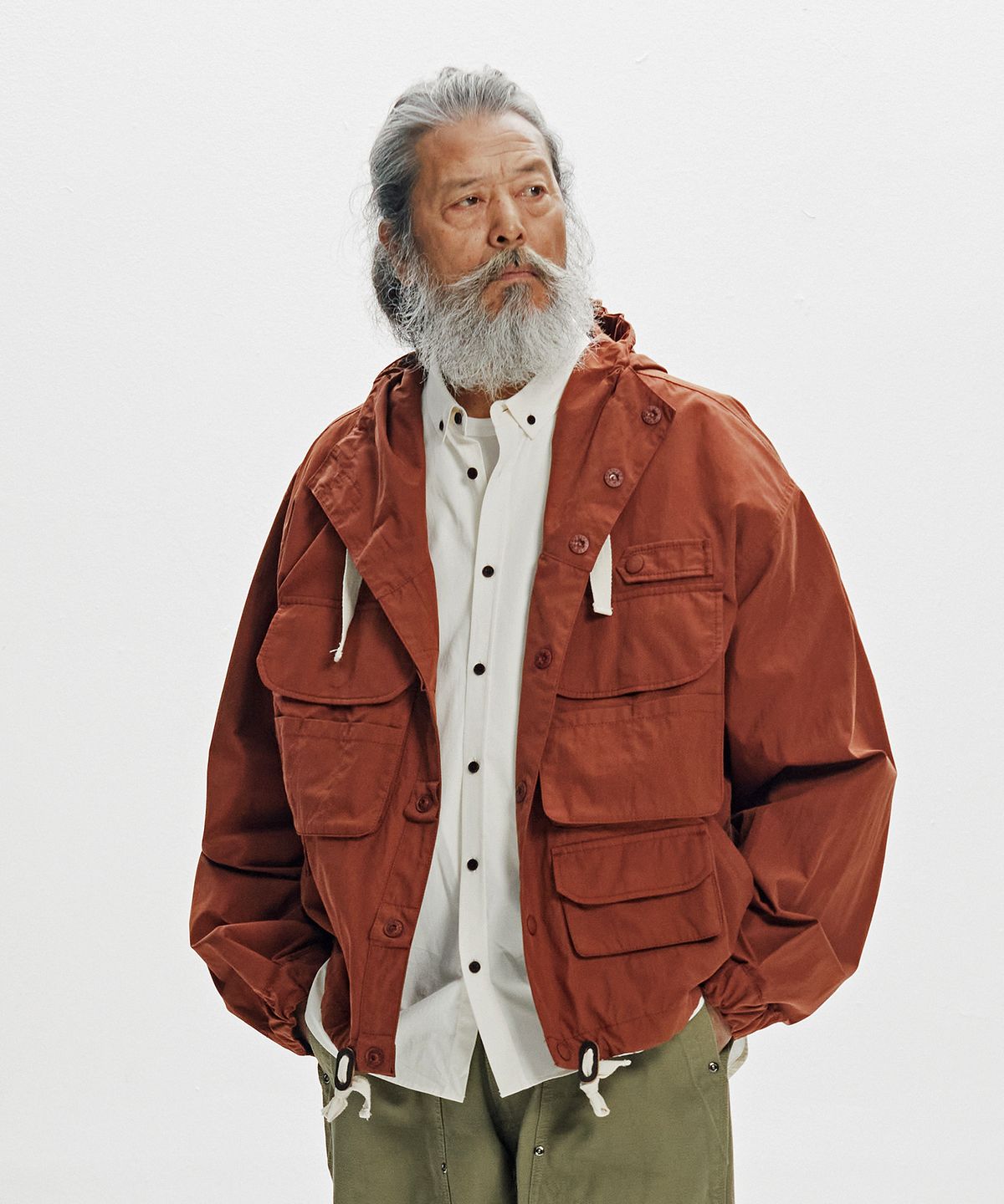 프리즘웍스(FRIZMWORKS) WADING HOODED PARKA _ BRICK