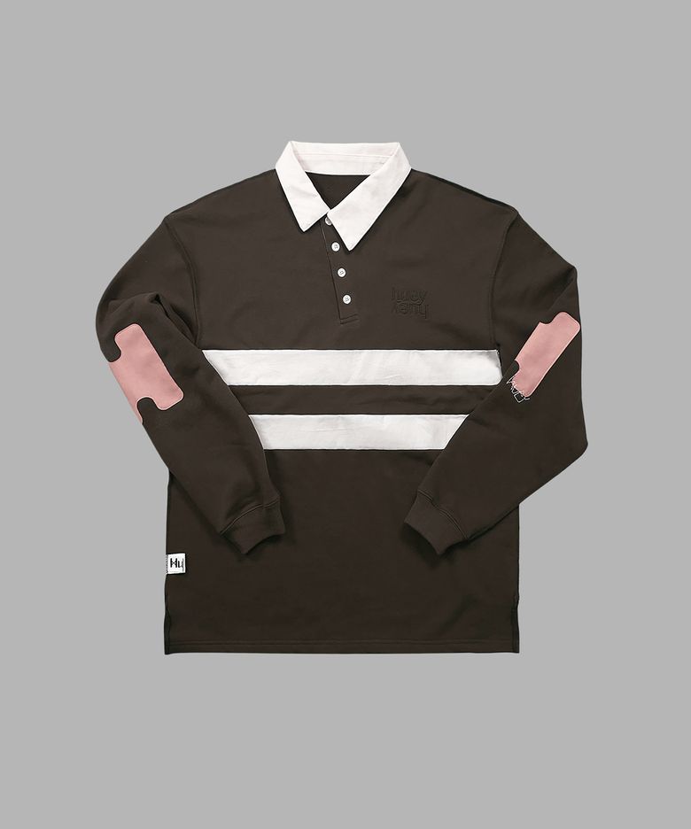 Inside Out Rugby Tee Brown
