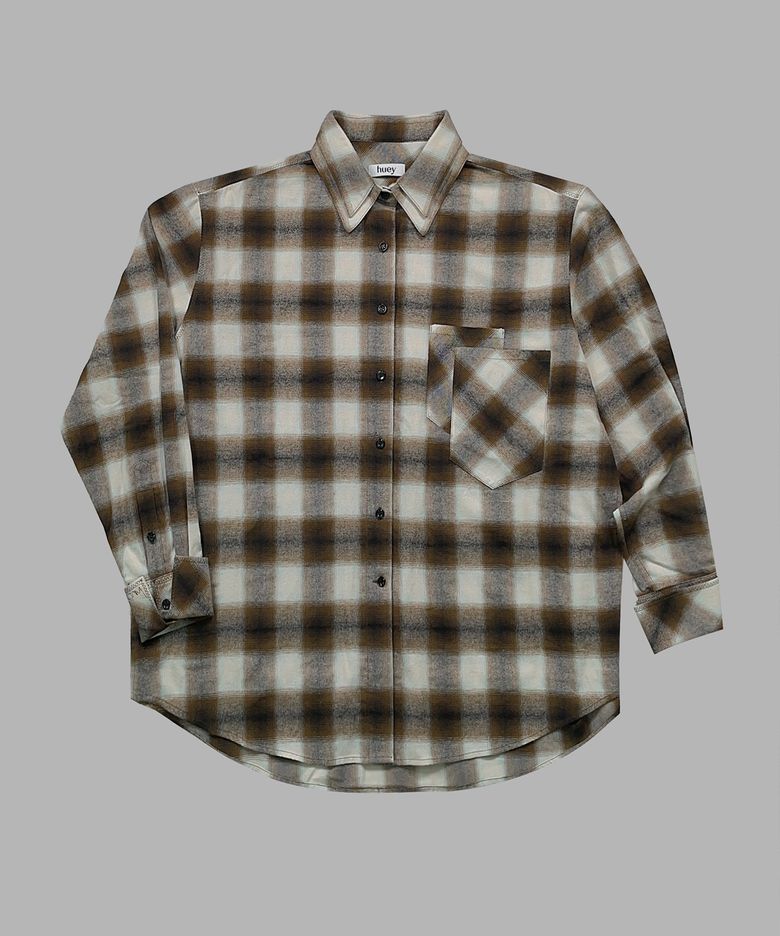 Double Check Shirt Brown
