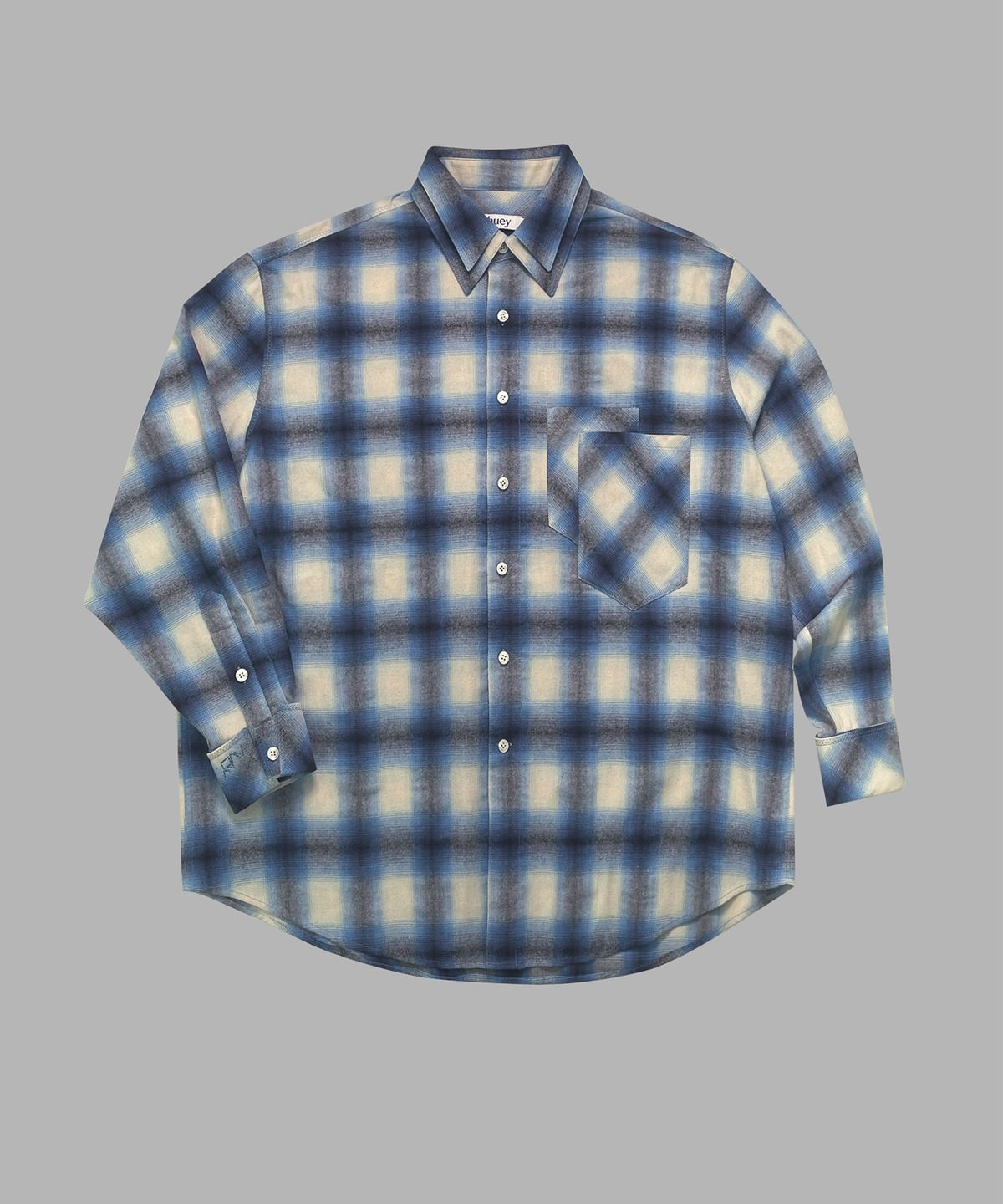 휴이(HUEY) Double Check Shirt Blue