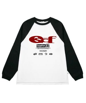 ESCF 로고 콜라주 프린트 롱슬리브