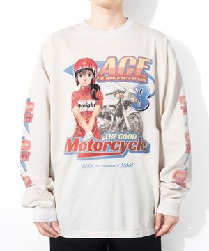 LB Ace Motors Washed Long Sleeve (Ecru)