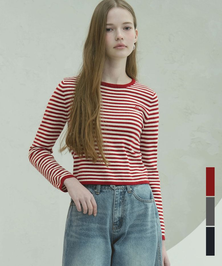 Stripe Round Knit - 3COL