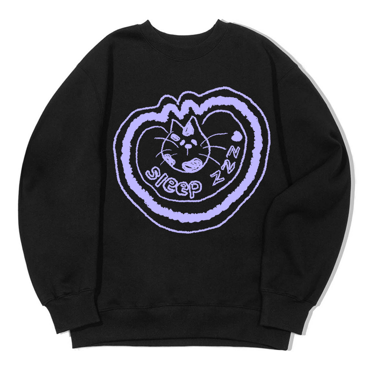 어썸어스(AWESOMEUS) CAT SLEEP ZZZ SWEAT SHIRTS_3 COLOR