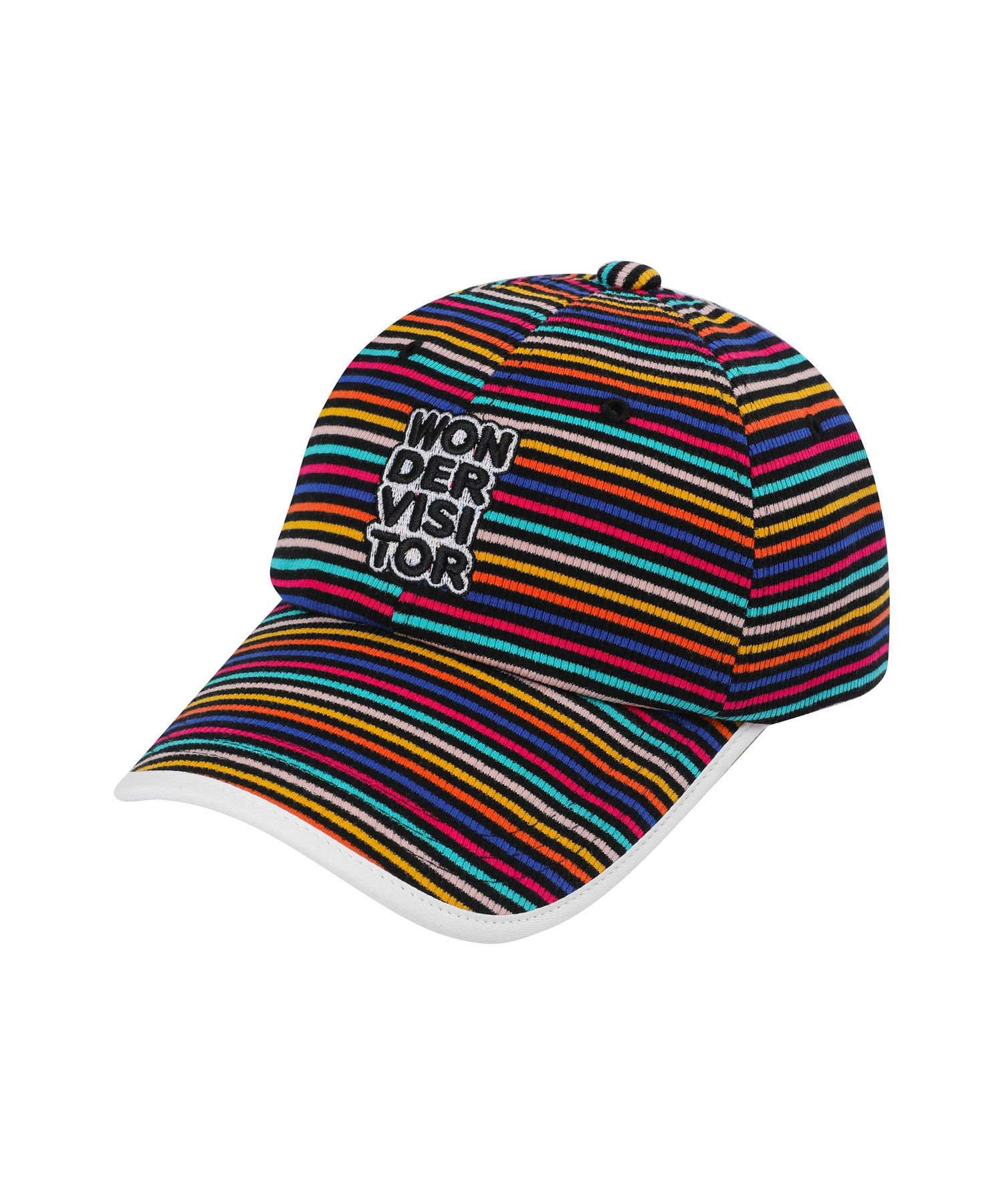 【WONDER VISITOR】Logo Stripe Ball-cap MUSINSA | WONDERVISITOR Logo Stripe Ball-cap [Black]