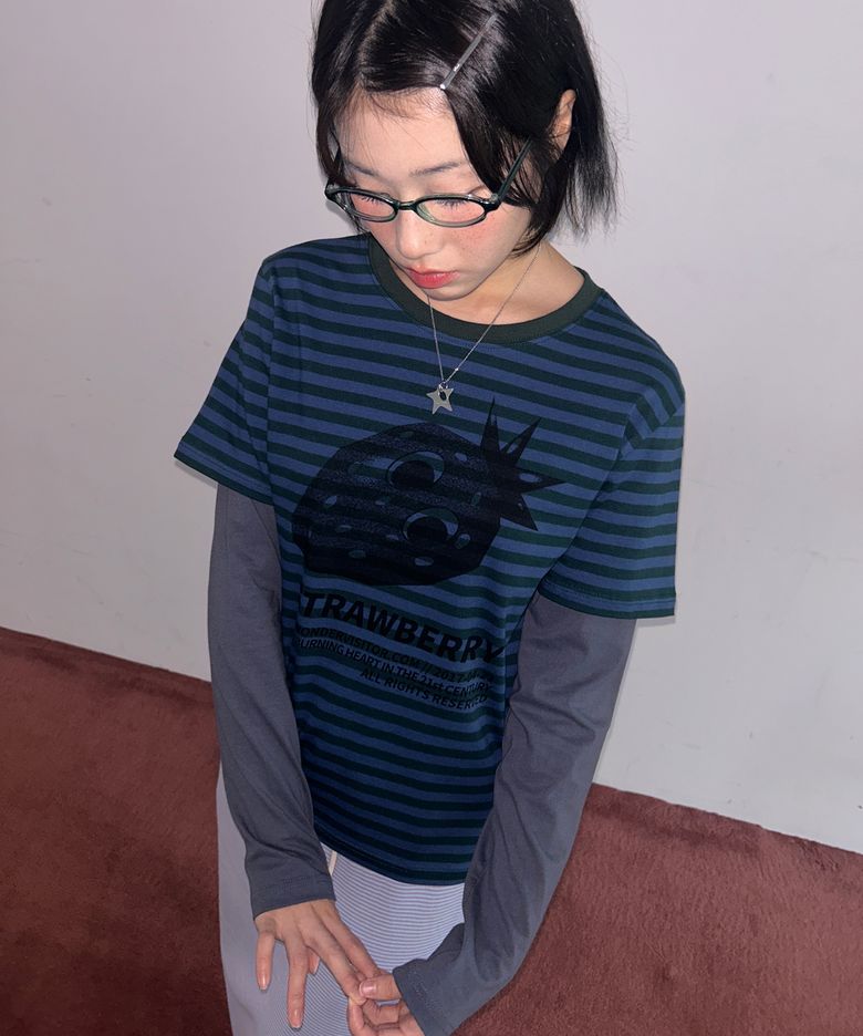 Ash Strawberry Layered LS-T [Green]