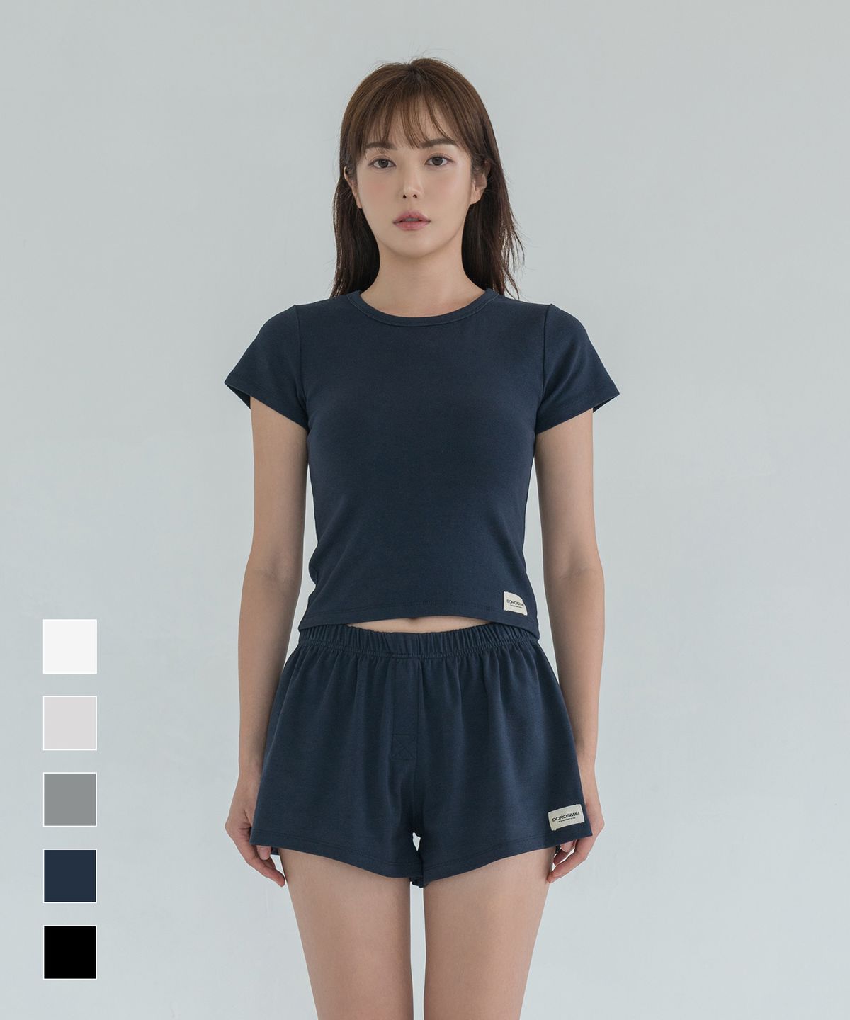 도로시와(DOROSIWA) Minimal Garments soft cotton shorts