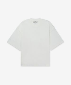 피우 브랜디드 오버핏 반소매 티셔츠 - 옵틱화이트 / PIUSNM1327OPTICWHITE