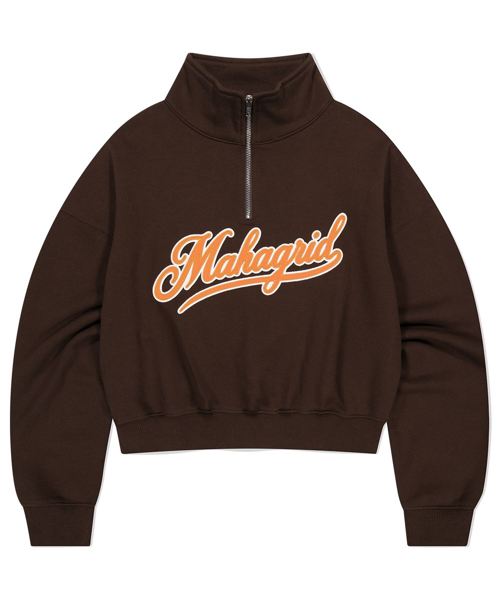 mahagrid☆SCRIPT LOGO HALF ZIP UP MUSINSA | MAHAGRID SCRIPT LOGO HALF ZIP UP LIGHT GREY
