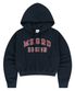 MHGRD APPLIQUE CROP HOODIE NAVY(MG2EFFM431A)