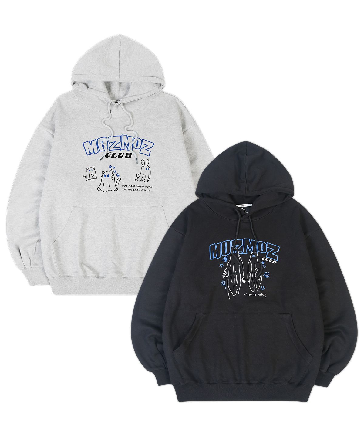 모즈모즈(MOZMOZ) [SET] 고스트 오버핏 후드 시리즈
