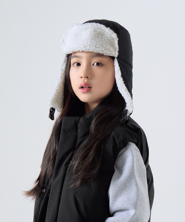 나일론 트루퍼 햇 [블랙/아이보리]