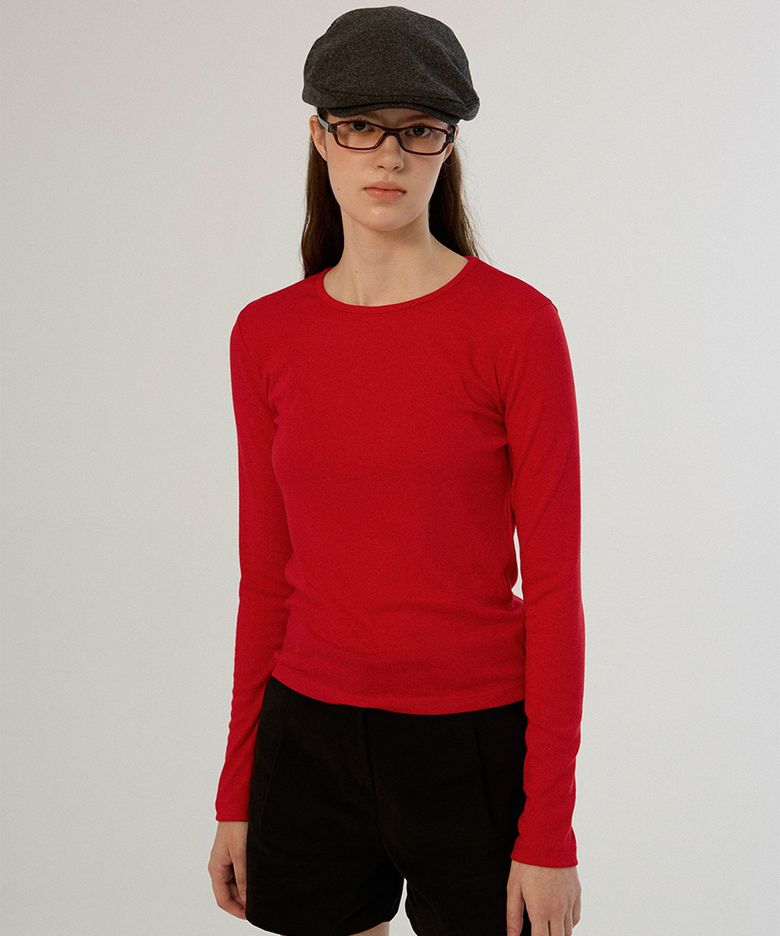 Lettering Long Top - Red