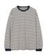 루즈핏 스트라이프 롱슬리브 (IVORY/NAVY)