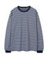 루즈핏 스트라이프 롱슬리브 (NAVY/BLUE)
