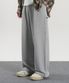 와이드 스트링 카펜터 스웻 팬츠 (MELANGE GREY)