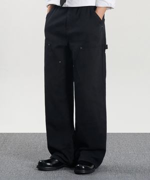 더블니 카펜터 가먼트 다잉 팬츠 (WASHED BLACK)