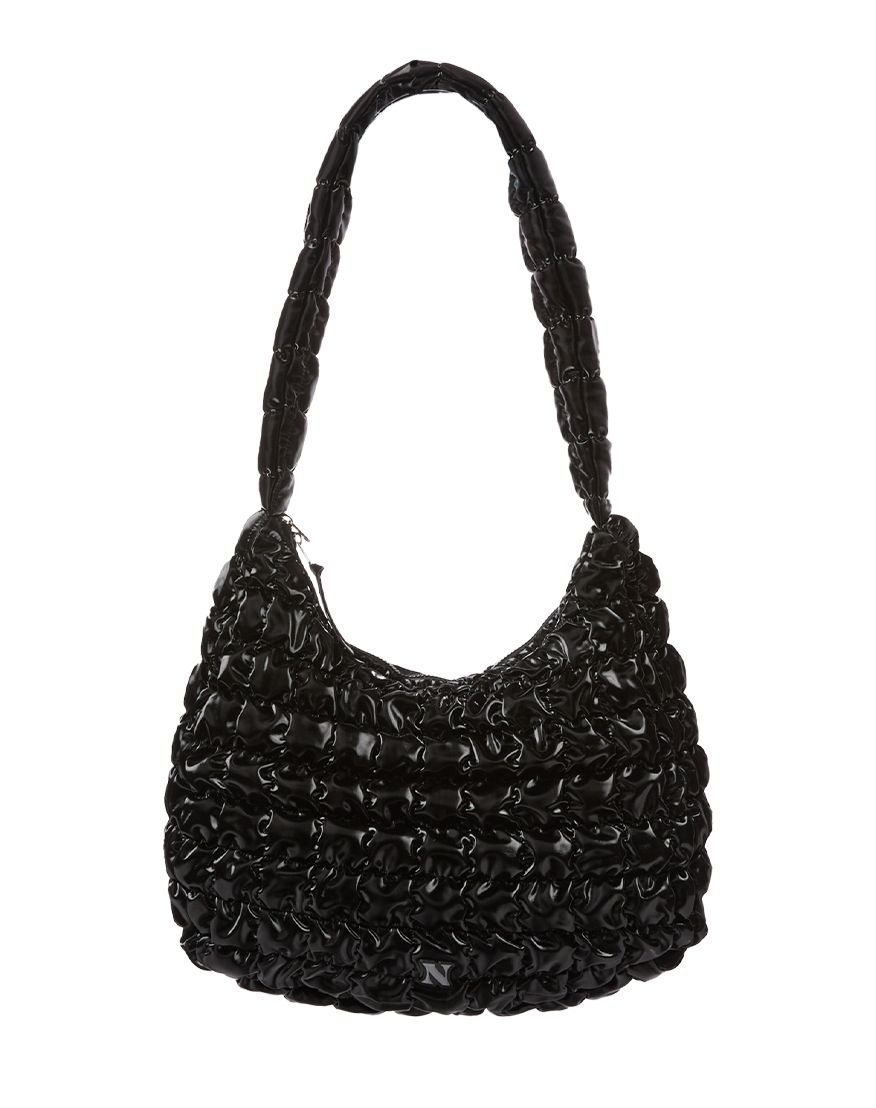[ NERDY ]★24FW★韓国人気★CLOUD QUILTING BAG (LARGE) MUSINSA | NERDY Glossy Cloud Quilting Bag Large Black