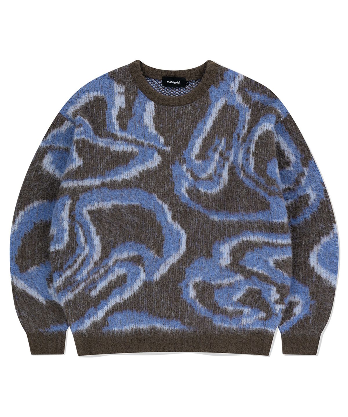 마하그리드(MAHAGRID) DESTROYED ECLIPSE HAIRY KNIT SWEATER BROWN(MG2EFMK601A)