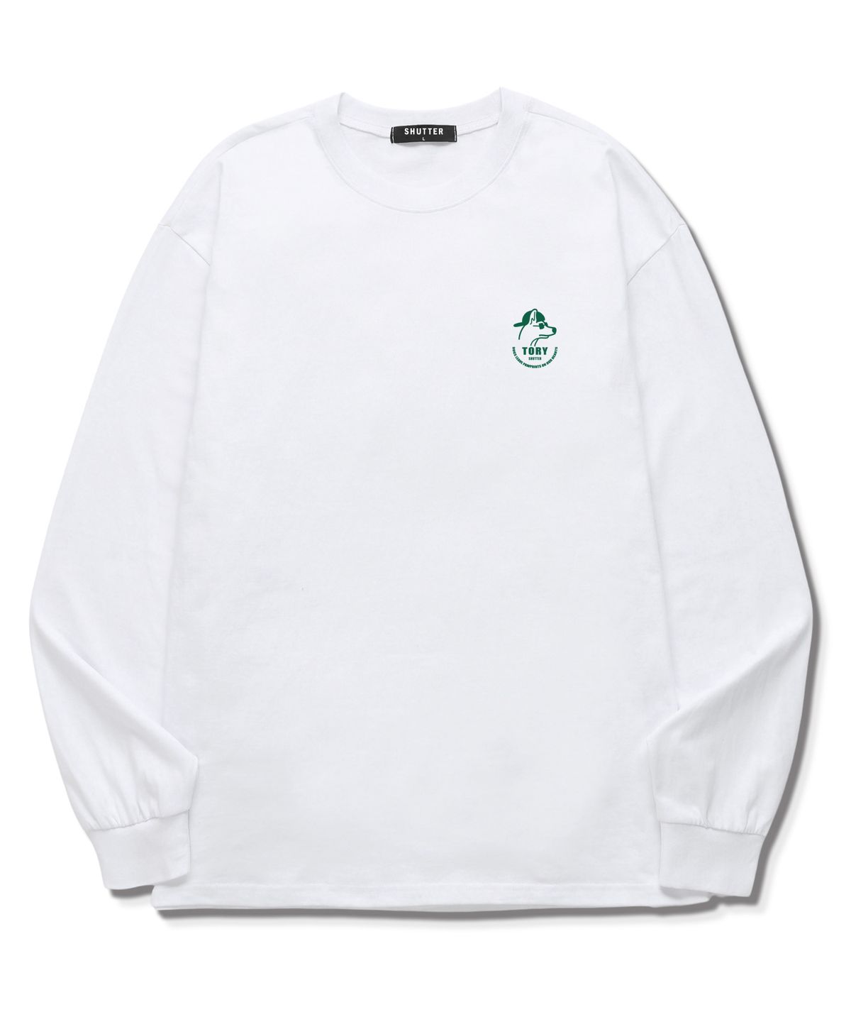 셔터(SHUTTER) MINI TORY LOGO 롱슬리브 (SLS011) 화이트